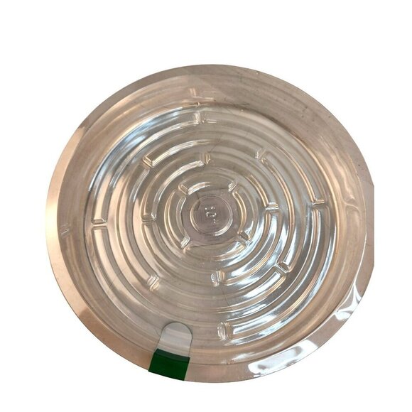 10" Clear Round Plastic Plant Saucer Drip Tray 3-Pack For Indoor & Outdoor Use - Picture 2 of 3